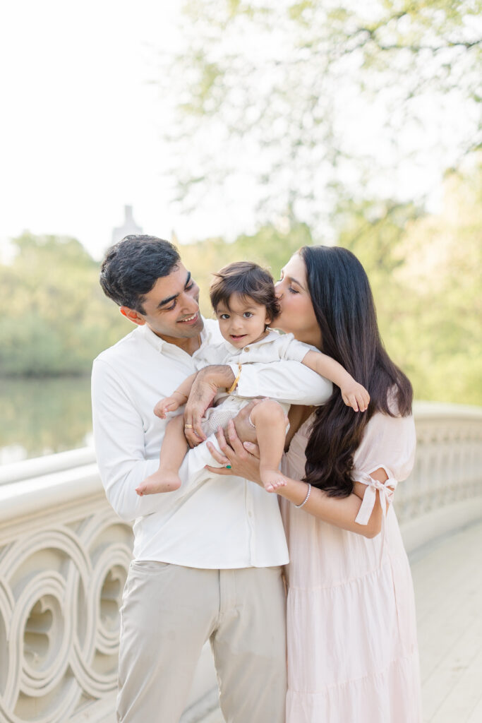 family on bow bridge nyc