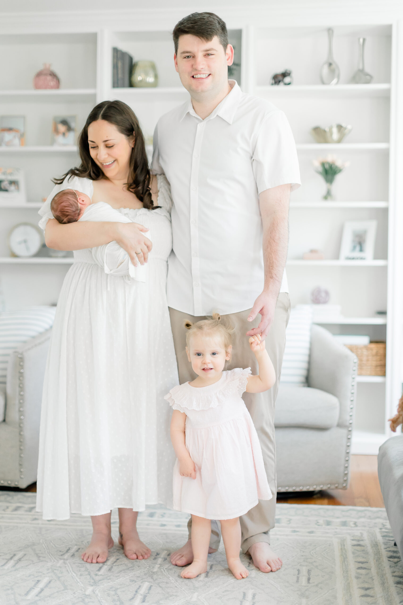 Newborn baby sleeping peacefully during a newborn photoshoot in Fairfield County CT