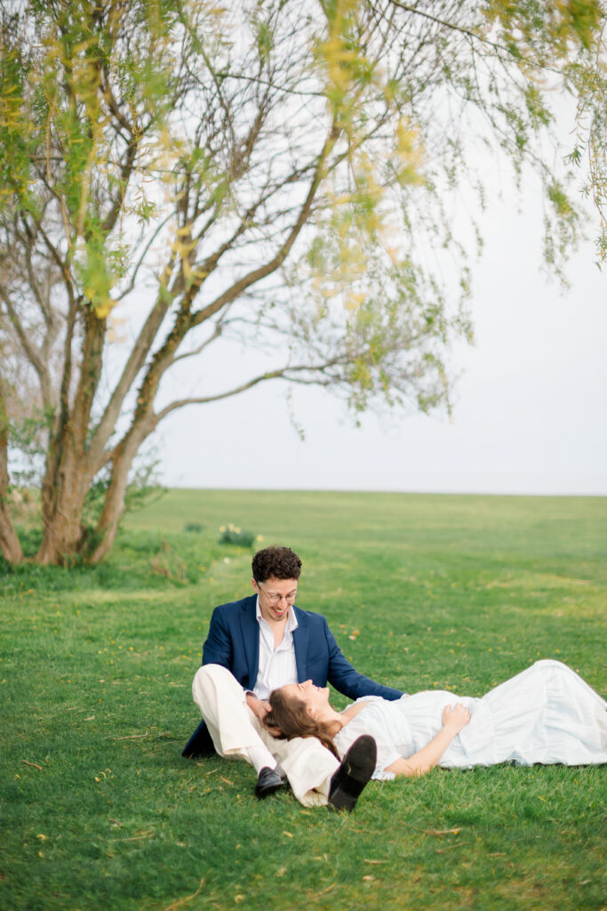 Connecticut family photographer capturing outdoor fall family portraits