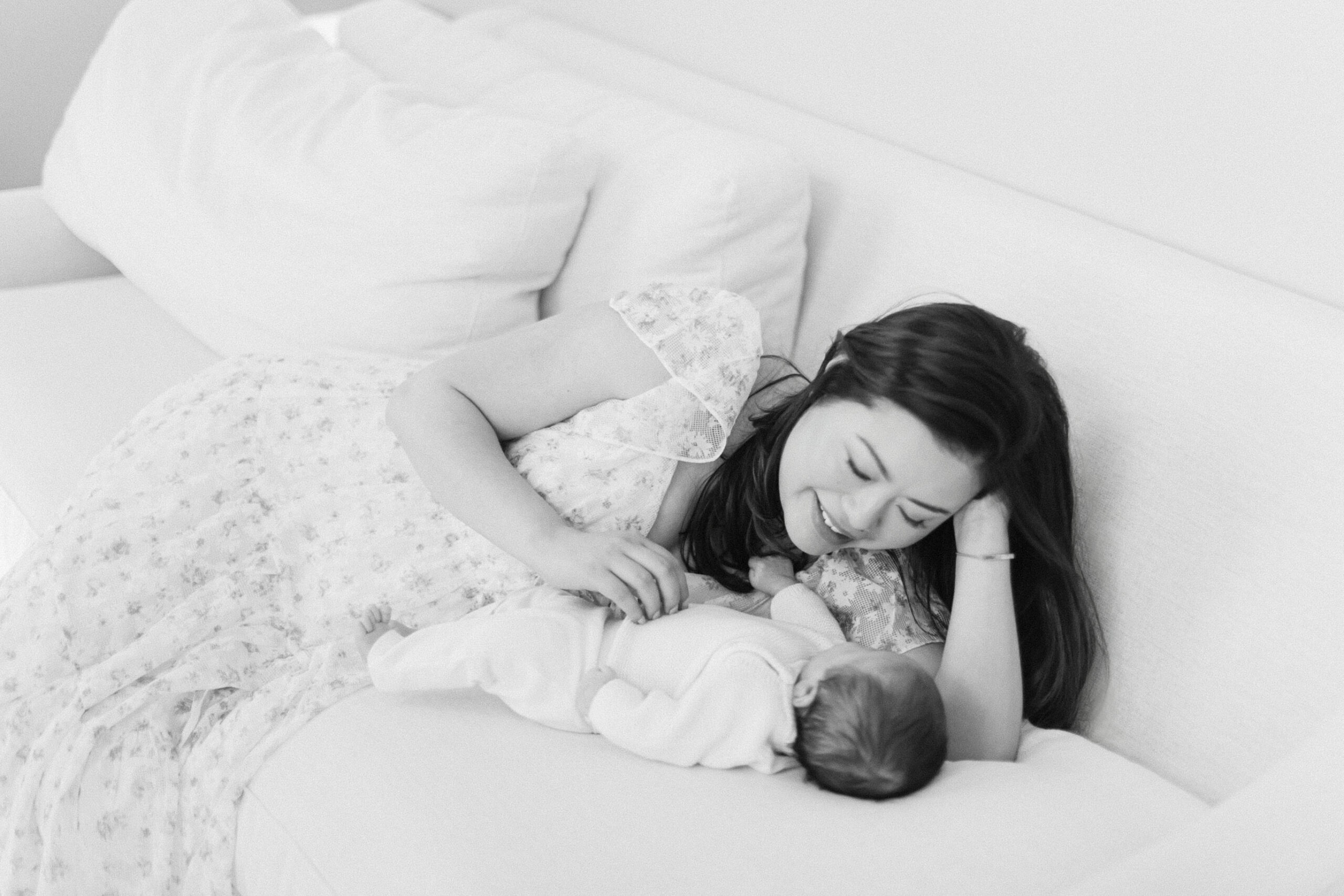 Connecticut newborn photographer creating safe newborn portraits