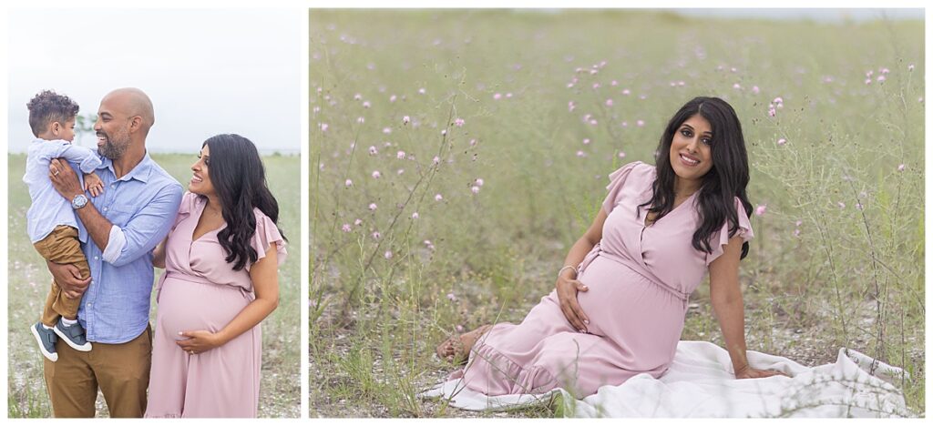 pregnancy photoshoot with family